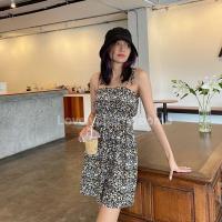 ราคา Mini dress เดรสสั้นสายเดี่ยวสายผูกไหล่ C (16580156273)