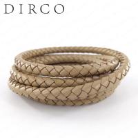 ราคา เชือกหนังถัก6มม สร้อยข้อมือสร้อยคอสร้อยประดับเสื้อไหมพรมเครื่องประดับหนังวัว DIY ทำด้วยมือสายคล้องกระเป๋าหนังแท้สายคล้องเชือก (9556467094)