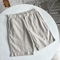 ราคา Uniqlo Kitano U Home Yuan กางเกงผู้ชายผ้าฝ้ายผสมป่าน กางเกงห้าจุดกางเกงขาสั้นแบบลำลอง 415715 415861 (20478742068)