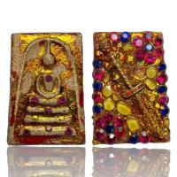 ราคา AD025 พระสมเด็จพิมพ์ใหญ่เนื้อแตกลายงา หลังมีดหมอท้าวเวสสุวรรณ ประดับพลอยเม็ดพระธาตุ ลงรักปิดทอง กรุวังหน้า (21361693105)