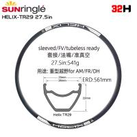 ราคา Sunringle HELIX TR 26 27ค่ะ5 29in MTB เส้นขอบสุญญากาศด้านนอกกว้าง TR25 27 29มม ขอบจักรยานเสือภูเขาสำหรับ XC TRAIL AM FR DH 24 28 32 36รูแขนยาว เชื่อมวาล์วฝรั่งเศส (12267320888)