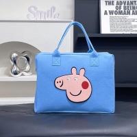 ราคา High end MUJI Cartoon Doll Casual Felt Handbag New Suitcase Storage Bag Simple Versatility Fashion Oversized Tote Bag (20372182191)