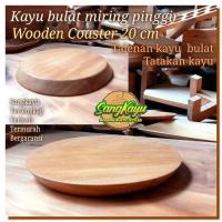 ราคา Cutting board Round Wood cutting board D 20 cm Wooden cutting board tray (15262142712)