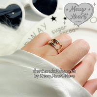 ราคา พร้อมส่งจากไทย แหวนสไตล์เกาหลี แหวนแฟชั่น แหวนเงิน แหวนปรับขนาดได้ แหวนทอง เครื่องประดับ (19766375538)