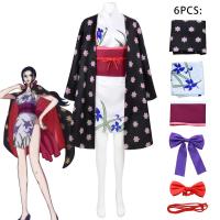 ราคา One Piece Oni Island Chapter Nico Robin Kimono Cossuit Two dimensional Anime Nico Robin Cosplay Costume Halloween Stage Play Costume (16864400900)
