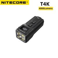 ราคา NITECORE T4K ไฟฉาย CREE XP L2 V6 4000 Lumens Super Bright ไฟฉาย LED แบบชาร์จไฟได้พวงกุญแจแสงใช้ USB C ชาร์จโคมไฟ (16217324307)