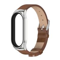 ราคา สายหนังสำหรับ Xiao Mi Mi Band 6 7 5 4 3 NFC สายรัดข้อมือหนังสำหรับ Mi Band 6 Global Version สร้อยข้อมือสำหรับ Mi Band 5 6 7 Correa (15283167386)