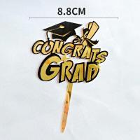 ราคา ป้ายปักเค้กวันเกิดอะคริลิค Congrats สินค้าพร้อมส่งนะคะ (16321242254)