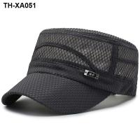 ราคา Hat summer mens sun visor breathable flat cap hat outdoor peaked protection net (19634223585)