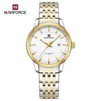 ราคา NAVIFORCE นาฬิกาข้อมือนาฬิกาสตรีหรูหราสแตนเลสสตีลกันน้ำสำหรับผู้หญิงนาฬิกาลำลองของแท้ทองคำสีกุหลาบของขวัญวันวาเลนไทน์ (21333131531)
