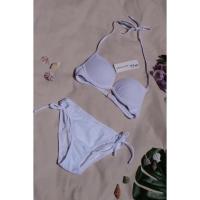 ราคา สินค้าพร้อมส่ง บิกินี่ทูพีชสายฝอนำเข้าบิกินี่bikinisummer ขาว แดง ดำ (16419106288)