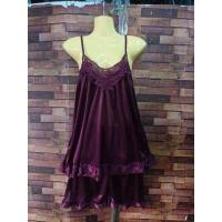 ราคา ชุดนอนผ้าแพรสายเดี่ยว เนื้อผ้าบางเบาใส่สบาย (16629583939)