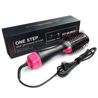ราคา Professional One Step Hair Dryers And Volumizer Styler Blow Drier Hot Air Brush Blower Hair Dryers Hairbrush Styling Tools (10373497384)