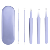 ราคา sara77shop ชุดเข็มกดสิว สเตนเลส 5 ชิ้น ที่กดสิวหัวดำ สีพาสเทล พร้อมส่ง (20769084155)