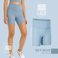 ราคา LAGO Biker Short สี Sky Blue กางเกงออกกำลังกาย กางเกงกีฬา ขาสั้น (16723087224)