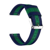 ราคา BassPal 22MM Triped Nylon Sport สายสำหรับ Samsung เกียร์ S3ชายแดน นาฬิกา Galaxy Classic 46Mm Active 2 3 4 5Pro 44Mm นาฬิกา Huawei Gt2 Amazfit GTR 47Mm Amazfit 3 Watch Band ข้อมือ (11803056569)
