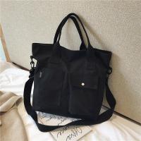 ราคา กระเป๋าผ้าใบสำหรับผู้หญิง กระเป๋ากระเป๋าถือสะพายไหล่สีทึบกระเป๋านักช้อปกระเป๋าพาดลำตัวลำลองสำหรับผู้หญิง (21170270958)