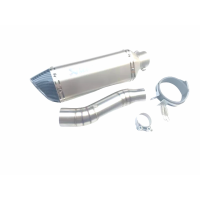 ราคา ชุดท่อสลิปออน HONDA CBR250 CBR300 ซีบีอาร์250 300 CB300F ซีบี300เอฟ วัสดุแสตนเลสเกรด304 สวมคอ 2 นิ้ว ปลายท่อ AK14 นิ้วเงินเลเซอร์ปากเคฟล่า (12744516300)