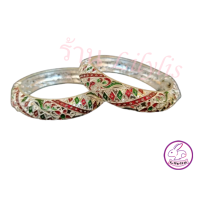 ราคา กำไล ญ กำไลข้อมือ ลายพาดดอกจิก เครื่องประดับ ชุดไทย กำไลผู้หญิง ร้าน Lilylis (13200670388)