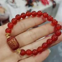 ราคา สร้อยข้อมือหินโมราสีแดงธรรมชาติลูกปัดพระสูตรลูกปัดทรงกลมพระสูตรสร้อยข้อมือหินสีสีแดง (20291245193)