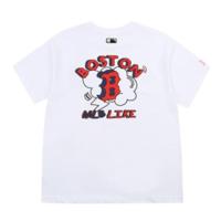 ราคา เสื้อยืด MLB โลโก้ทีม Boston Red Sox พิมพ์โลโก้ COTTON เสื้อเชิ้ตแขนสั้น (20071099373)