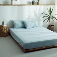 ราคา MUJI Cotton Flat Bed Sheet Washed Cotton Mattress Protector (12952149178)