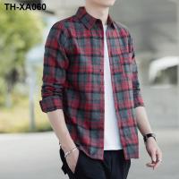 ราคา The spring and autumn period the han edition plaid new young men long sleeve joker big yards of mens leisure tide (19158961125)