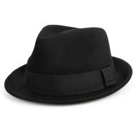 ราคา วินเทจพายหมูหมวกผู้ชายปีกกว้างผ้าขนสัตว์สักหลาด Fedora หมวกสีดำโบสถ์แจ๊สริบบิ้นสักหลาดปานามาเครื่องประดับหมวกสุภาพบุรุษ (20487114407)