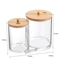 ราคา กล่องใส่เครื่องประดับจัดเก็บสำลีก้านโปร่งใสสำลีก้านกล่องเก็บของอะคริลิกกล่องเครื่องสำอางห้องน้ำที่เก็บในห้องนอน (20873826313)