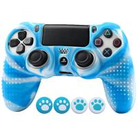 ราคา ฝาครอบควบคุมป้องกันซิลิโคนกันลื่นสำหรับอุปกรณ์ควบคุมเกม PlayStation 4จอยสติ๊กสำหรับ PS4 (21170444646)