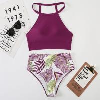 ราคา บิกินี่ ชุดว่ายน้ำ ทูพีช ครอปสายเดี่ยว พร้อมบิกินี่เอวสูง เข้าเซ็ต (21161686474)