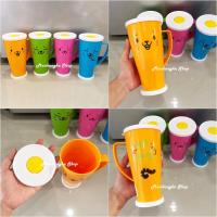 ราคา แก้วน้ำ แก้วพลาสติก แก้วมีหูจับ แก้วลายแมว แก้วลายการ์ตูน 2 ด้าน พร้อมฝาเปิด ปิด ถอดฝาได้ (9408059497)