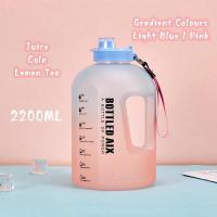ราคา กระบอกน้ำดัมเบล ขวดน้ำ 2 2ลิตร กระบอกน้ำ 2200ml มีสเกลบอกช่วงเวลาในการดื่มน้ำ กระบอกน้ำฟิตเนส F02 (20892257615)