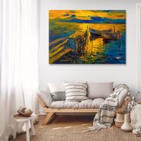 ราคา รูปติดผนัง ตกแต่งบ้าน ภาพวิวธรรมชาติ ต้นไม้ ภูเขา พระอาทิตย์ ภาพผ้าใบขึงเฟรมไม้สนแท้ พร้อมแขวน (20809466525)