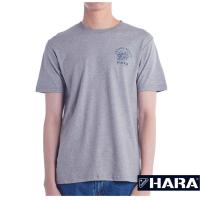 ราคา ลดล้างสต๊อก Hara ฮาร่า ของแท้ เสื้อยืดผู้ชาย แขนสั้น คอกลม สีเทา สกรีนลาย Cotton 100 สวมใส่สบาย รุ่นHMTS 0195 13 (18181486252)