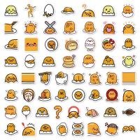 ราคา พร้อมส่ง ぐでたま 蛋黃君 Gudetama JAPAN ANIME กุเดทามะ sticker 60แผ่น กันน้ำ สติ๊กเกอร์ (21271063995)