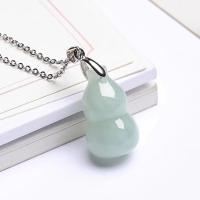 ราคา จี้มะระหยกมรกตธรรมชาติจี้มะระหยกการถ่ายโอนสร้อยคอน้ำเต้าขนาดเล็ก (20131776820)