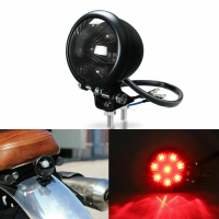 ราคา 1PCS ไฟหลัง LED รถจักรยานยนต์ไฟท้ายไฟเบรคท้ายหยุดโคมไฟสำหรับรถ Harley Bobber (8721998958)