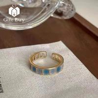 ราคา น้ำมันหยดมรกตบุคลิกภาพ17ไมล์สำหรับผู้หญิง ผู้ชายแหวนแบบปรับขนาดได้น้ำมันหยดคริสตัลทองแหวนสี่เหลี่ยมเครื่องประดับ (19884805667)