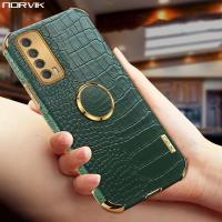 ราคา NORVIK เคสชุบสำหรับ Huawei Nova 11i Y90 Y70 Y71 9 7 Y7A SE Honor Magic 5 4 X8a X7A 70 X9 X8 50 Pro 4G 5G เคสโทรศัพท์วงแหวนสีเขียวเข้มหรูหราหนังจระเข้นิ่ม N15 2ฝาครอบด้านหลังกันกระแทก TPU (19532350133)