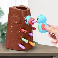 ราคา Montessori นกหัวขวานจับบักของเล่นนกหัวขวานตกปลาแม่เหล็กจับหนอนสัตว์ให้อาหารเกมกระดานเด็กการศึกษา ของเล่นสำหรับเด็ก (19890893754)