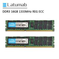 ราคา Latumab RAM DDR3 32G 2X16GB หน่วยความจำเซิร์ฟเวอร์1333MHz PC3 10600 REG ECCโมดูลหน่วยความจำภายในDDR3 (4870650760)