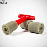 ราคา Studyset IN stock Car Wheel Detailing Brush Washing Embedded Steel Ring Screw Cleaning Brush With Handle Lug Nut Wheel Cleaning Tool Set (19991595431)