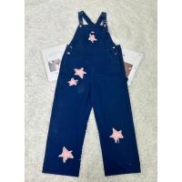 ราคา BTS ชุดเอี๊ยมกางเกงยีนส์ เย็บปะเเต่งลายดาวสีชมพู น่ารักๆ (20949772325)