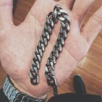 ราคา ใหม่เอี่ยมโลหะไทเทเนียมแฟชั่นสร้อยข้อมือRetroสไตล์อินเทรนด์ผู้ชายสร้อยข้อมือสแตนเลส (2676610245)