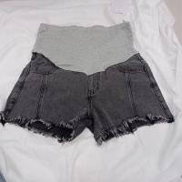 ราคา กางเกงขาสั้นคลอด กางเกงยีนส์ทรงหลวมคนท้อง กางเกงขาสั้นคนท้อง ชุดคลุมท้องคุณเเม่ตั้งครรภ์เอวสูง (19201193222)