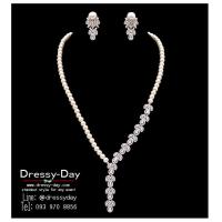 ราคา เครื่องประดับออกงาน เครื่องประดับไปงานแต่ง ออกงานเช้า กลางวัน เย็น สวย หรูหรา สุดอลัง ND217 (19835965637)