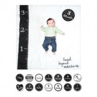 ราคา Lulujo Babys First Year Swaddle Cards ชุดผ้าอ้อมมัสลินคอตตอนพร้อมการ์ด Milestones (14600050293)