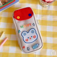 ราคา พร้อมส่ง กล่องใส่ดินสอ กระเป๋าเครื่องเขียนสไตล์ญี่ปุ่น ใส่ของอเนกประสงค์ อุปกรณ์เครื่องเขียนในการเรียนต่างๆ ฟรี สติ๊กเกอร์ตกแต่ง (16394424439)