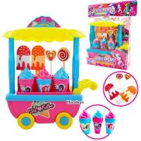 ราคา รถไอติม Ice cream cart ชุดไอศกรีมคิตตี้อีคิวคิ้วตี้ มาพร้อมอุปกรณ์มากมาย สัสันสดใส งานดีมากๆค่ะ (9421484929)